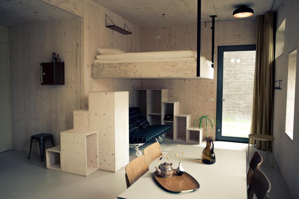 Hotel Private Eco Wooden Studio With Bath And Bikes And Garden Amsterdam Exteriér fotografie